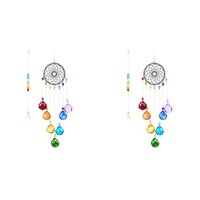 2X Kristalle Regenbogen Macher SonnenfäNger HäNgen Ornament Garten 5463