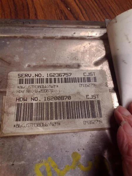 Módulo de control electrónico ECM del motor ID 16236757 compatible con 98-99 CUTLASS 141214 Foto 2 de 3