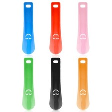 6 Pcs 5.8 inch Small Travel Shoe Horn Mini Portable Plastic Shoehorn Kids