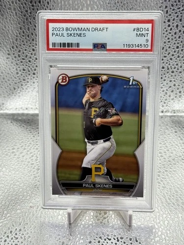2023 Bowman Draft Paul Skenes #BD14 1st Rookie Card PSA 9 Pirates