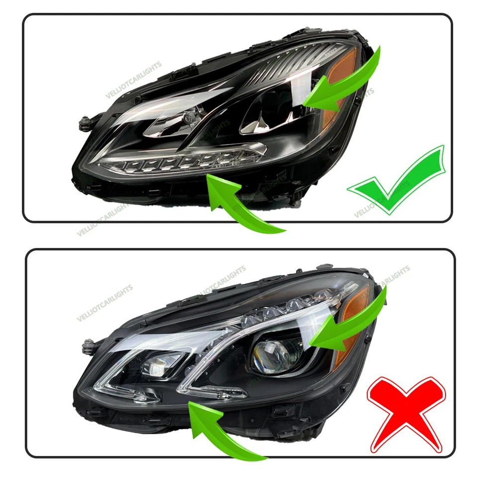 14-16 For Mercedes-Benz E Class W212 E350 E300 LED Headlight Driver Passenger Foto 2 de 4
