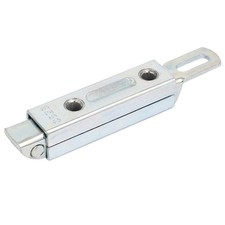 uxcell 124mmx21mmx19.5mm Zinc Plated Slide Entry Slam Latch Lock Locker Silver
