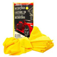 Kirkland Signature Ultra Plush Microfiber Towels, 16 in x 16 in, 36-pack, Yellow