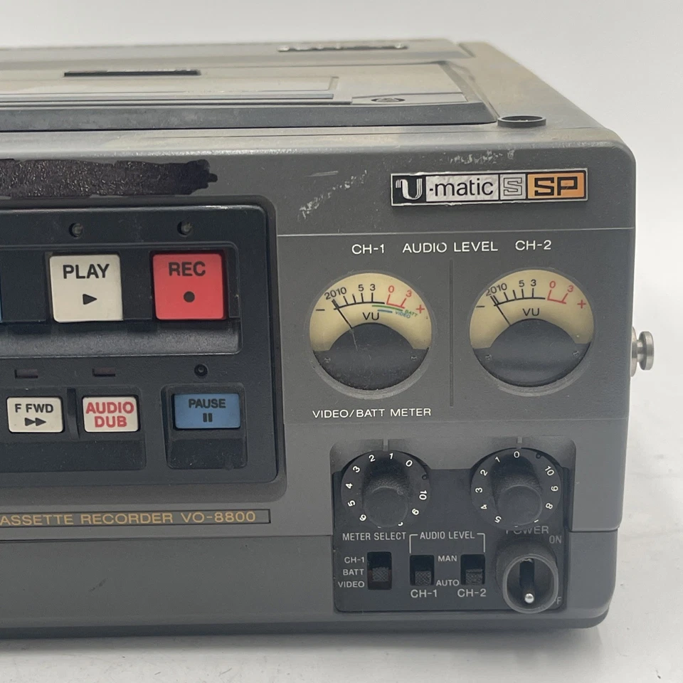 Sony U-Matic S SP VO-8800 Portable Videocassette Recorder ungetestet - Bild 4 von 4