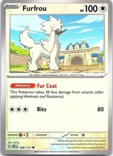 Furfrou (Poke Ball Pattern) Holo Prismatic Evolutions 088/131 Common NM Pokemon