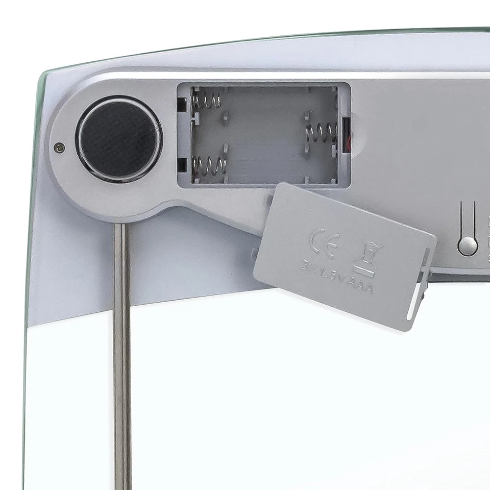 Digital Body Weight Scale 440LB Capacity, Blue LCD, Stainless Steel Glass - Image 4 of 4