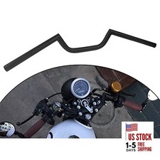 Motorcycle 7/8" 22MM Drag Bar Ace Clubman Style Drag Style Handlebars Black