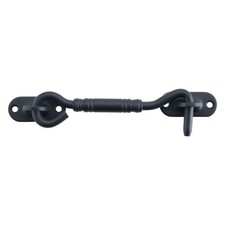 Alise Hook and Eye Latch for Doors,Barn Door Lock Black Gate Latches Stainles...