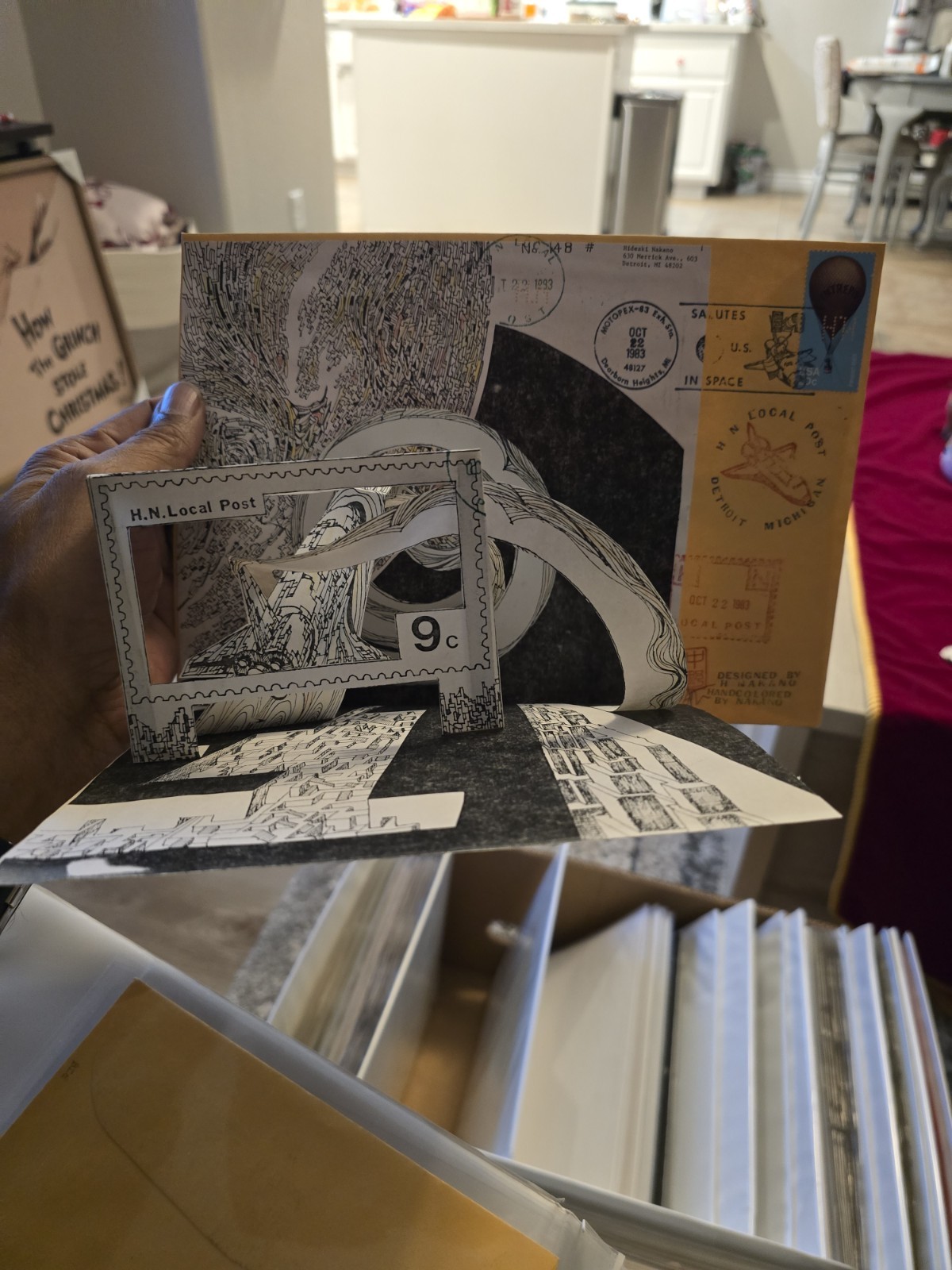 Rare: U.S In Space PopUp #148 1983 Limited Edition Cache cover by Hideaki Nakano