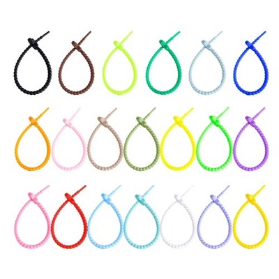 22cm Candy-Colored Stars Silicone Rope Data Line Binding Tape DIY Key Chain