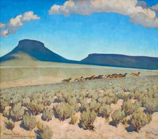 Maynard Dixon: Wild Horse Country 22x30 Archival Quality Fine Art Print