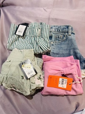Lot of 4 Cat&jack and Art&Class Shorts and Skirt for Girl Size Small NWT NEW