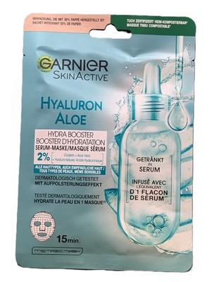 Garnier Hydra Booster Tuchmaske Gesichtsmaske Vegan Feuchtigkeit SkinActive