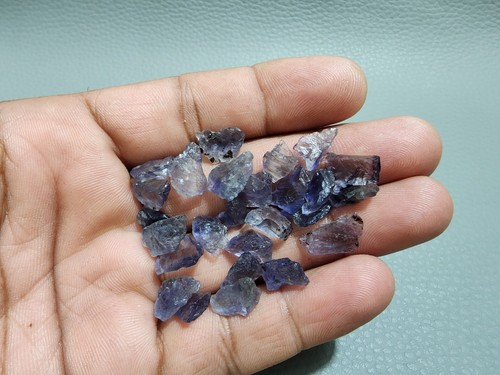 Adorable Top AA+ Azul Iolita Crudo 26 Piezas Lote Talla 9-13 MM Cristal Piedras Preciosas Sueltas - Imagen 4 de 9