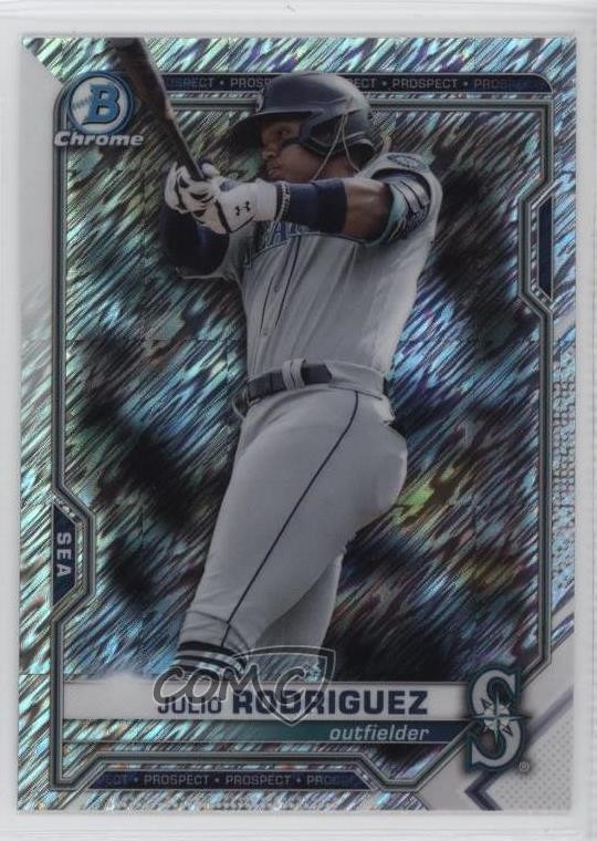 2021 Bowman Chrome Prospects Shimmer Refractor Julio Rodriguez #BCP-231 2r7