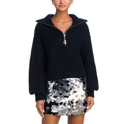 Cinq à Sept Emmett Shaker Zip Front Sweater - Size - XS - NWT