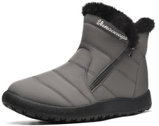 Winterstiefel Damen Warm gefütterte Winterschuhe Schneestiefel Winter Schlupf...