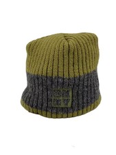 Dkny Donna Karan New York Knit Cap Wool Khk Men'S Old AbA38