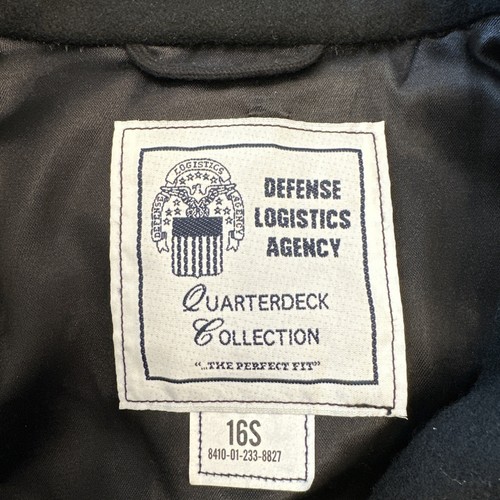 Abrigo de lana vintage Guisante Agencia Logística de Defensa Marina Colección Quarterdeck Talla 16 - Imagen 2 de 11