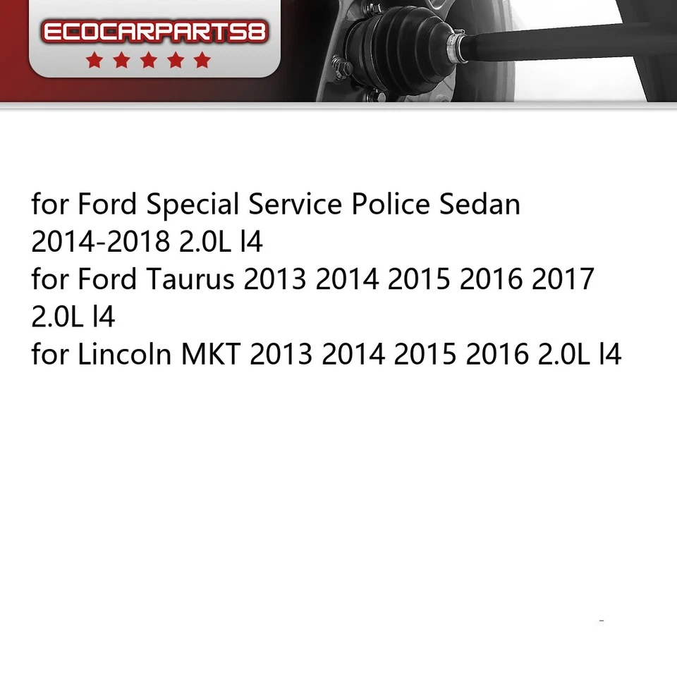 Eixos de eixo dianteiro CV para Ford Special Service Police Sedan 2014-2018 2.0L l4 - Imagem 2 de 4