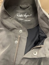 Walter Hagen Hydro Halt Mens Golf Pullover Windbreaker Jacket Sz M 1/4 Zip Gray