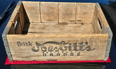 Vintage Nesbitt s California Orange Soda Drink Wood Crate El Monte CA 17x12x5