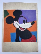 Andy Warhol COA Art Painting Original Drawing Vintage Paper Signed