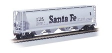 Bachmann 19102 HO Santa Fe Canadian 4 Bay Cylindrical Grain Hopper
