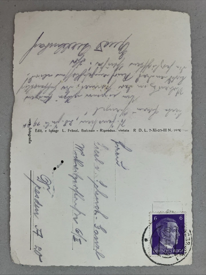 San Genesio, Presse Bolzano • Postkarte 1944 gelaufen - Bild 2 von 4