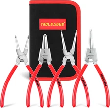 4 Pcs Snap Ring Pliers Set, Circlip Pliers, 7 Inches Internal/External Heavy Dut