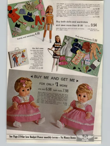 1968 PAPER AD Puppe Todd Barbie Remco Winking Heidi Buffy Mattel Beasley