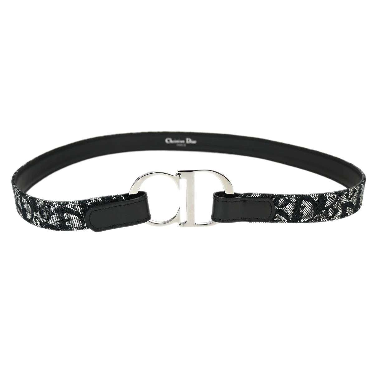 Ceinture trotteur Christian Dior noire RI1012 #75 143259