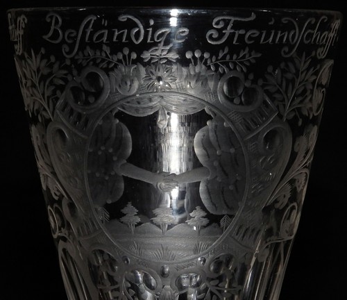 BAROCK LIEBES POKAL FREUNDSCHAFT SACHSEN GLÜCKSBURG AUGUST DER STARKE UM 1730 - Picture 9 of 14