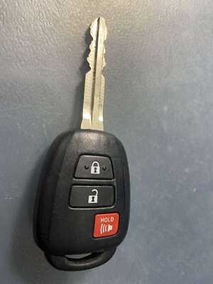 251451 - 3710 OEM TOYOTA KEYLESS REMOTE WITH CUT KEY FCC ID: HYQ12BDP  'H' CHIP