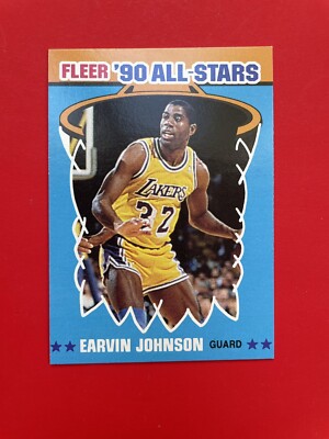 1990-91 Magic Johnson Fleer All Star Los Angeles Lakers