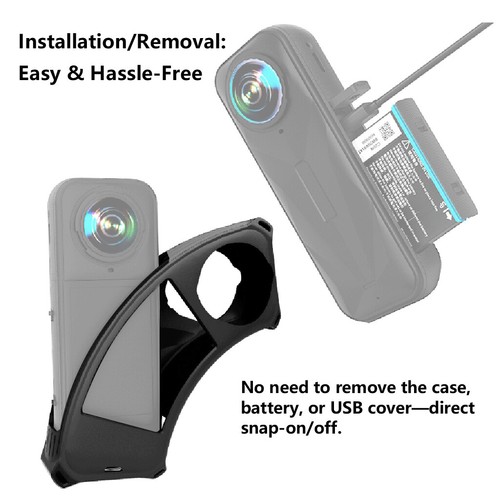 Silicone Protective Case For Insta360 X5 Anti-scratch Protector Sleeve Cover - Picture 3 of 14