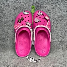 Crocs Classic Clogs x Barbie Sizes Women Electric Pink 208817-6QQ