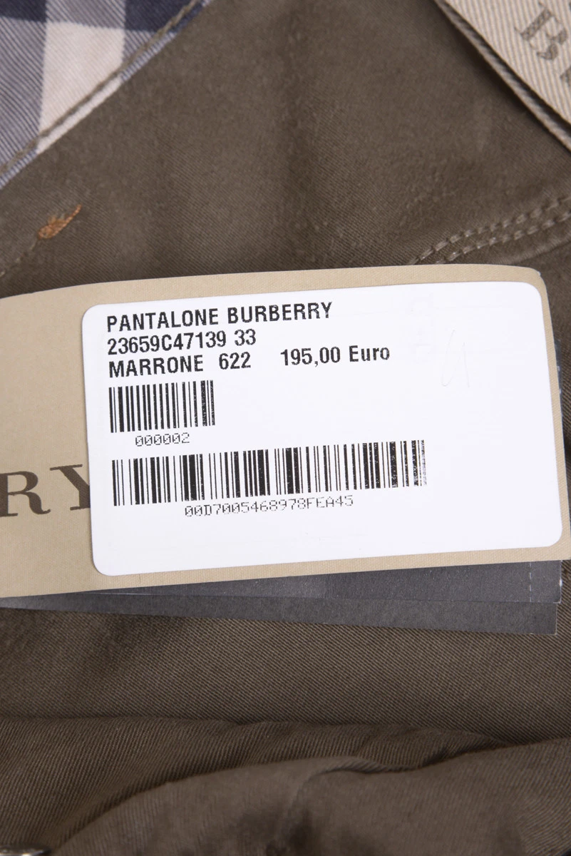 Pantaloni burberry shop uomo jeans