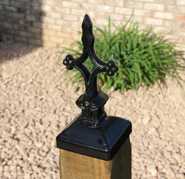 Wrought Iron Cross Post Cap for 4x4 Wood Deck Post Mailbox Post Topper Finial for sale online eBay
