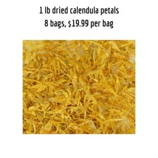 Dried Calendula Petals. Dried Botanical for Crafts, Potpourri, Herbal Skincare.