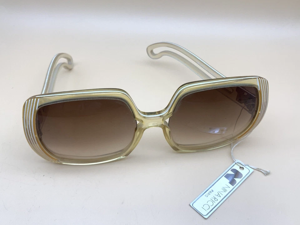 Gafas de sol vintage Nina Ricci GRANDES hechas a mano Francia 1002 clásico logotipo “N” Foto 4 de 4