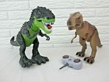 Walking T-Rex Light Up Dinosaur LED Toy Fire Breath Sounds Merch Source Lot of 2