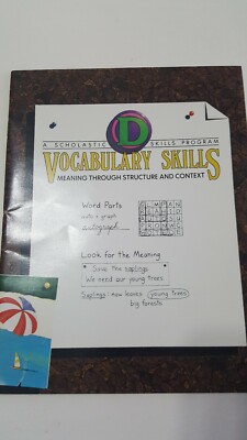 Scholastic Vocabulary Skills Meaning Through Structure and Content Level D Book