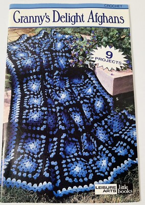 Leisure Arts Little Books: Granny's Delight Afghans (2000, PB Booklet) 9 Project