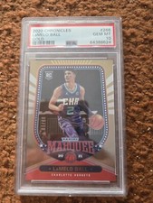 2020 Panini Chronicles Marquee Gold #266 LaMelo Ball /10 RC Rookie PSA 10 GEM 💎