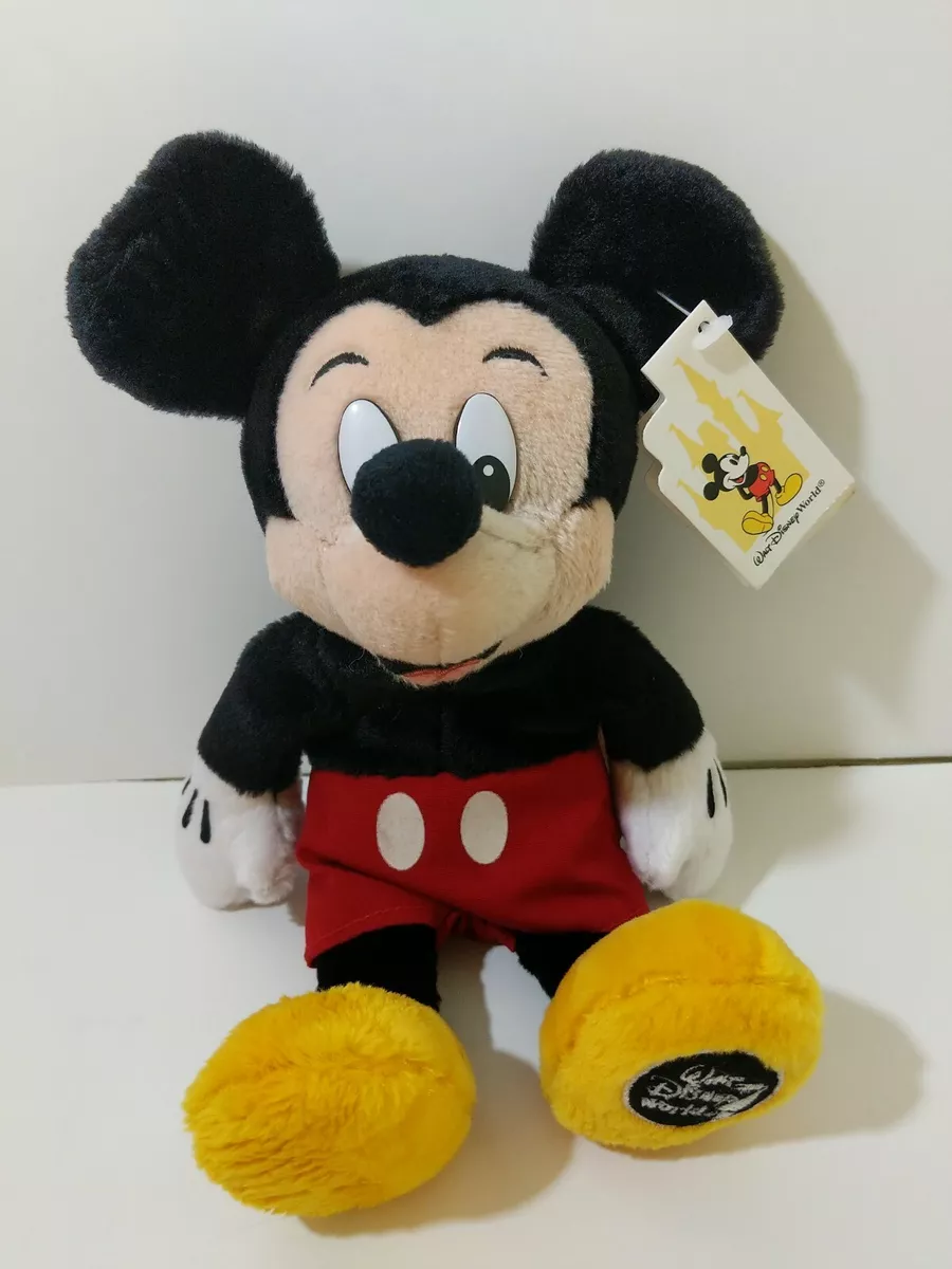 Vintage Walt Disney World Mickey Mouse Bean Bag Plush Classic NWT 90s Parks