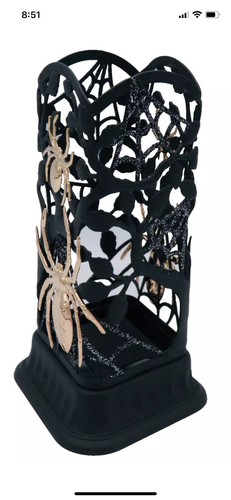 Bath & Body Works SPIDER BRANCHES WEB Foam Soap Sleeve Black Gold Halloween - Picture 9 of 9