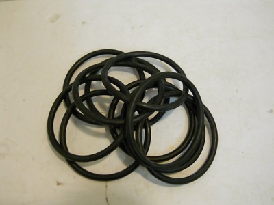 Black 3'' Rubber O-Ring Punk Fashion Steampunk Costume Jewelry Bracelets x10