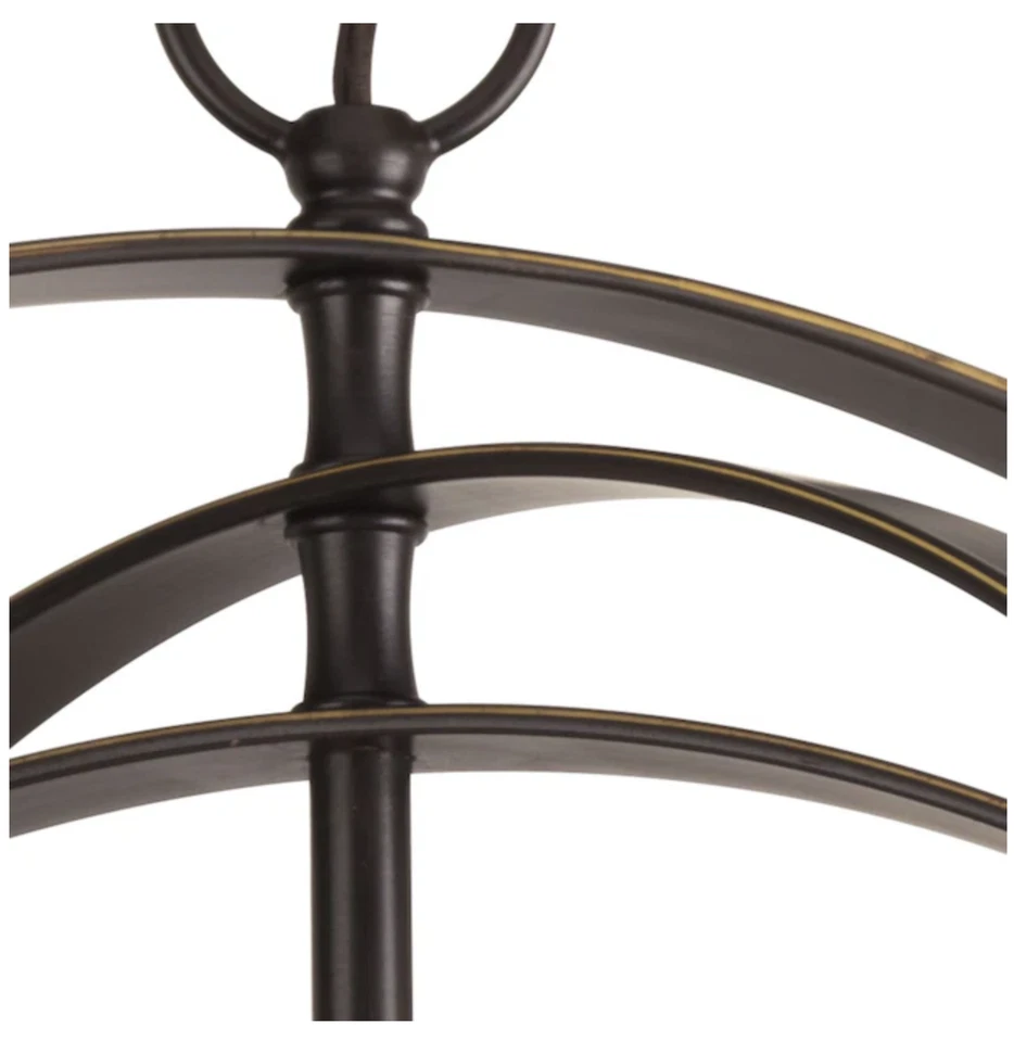 Lámpara de araña globo de transición de bronce antiq Progress Lighting 650050 Equinox 4-Lt Foto 4 de 4