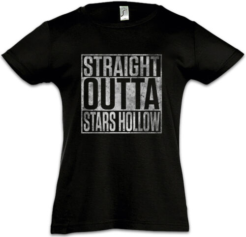 T-shirt Straight Outta Stars Hollow bambini bambine Gilmore simbolo logo ragazze - Foto 1 di 1